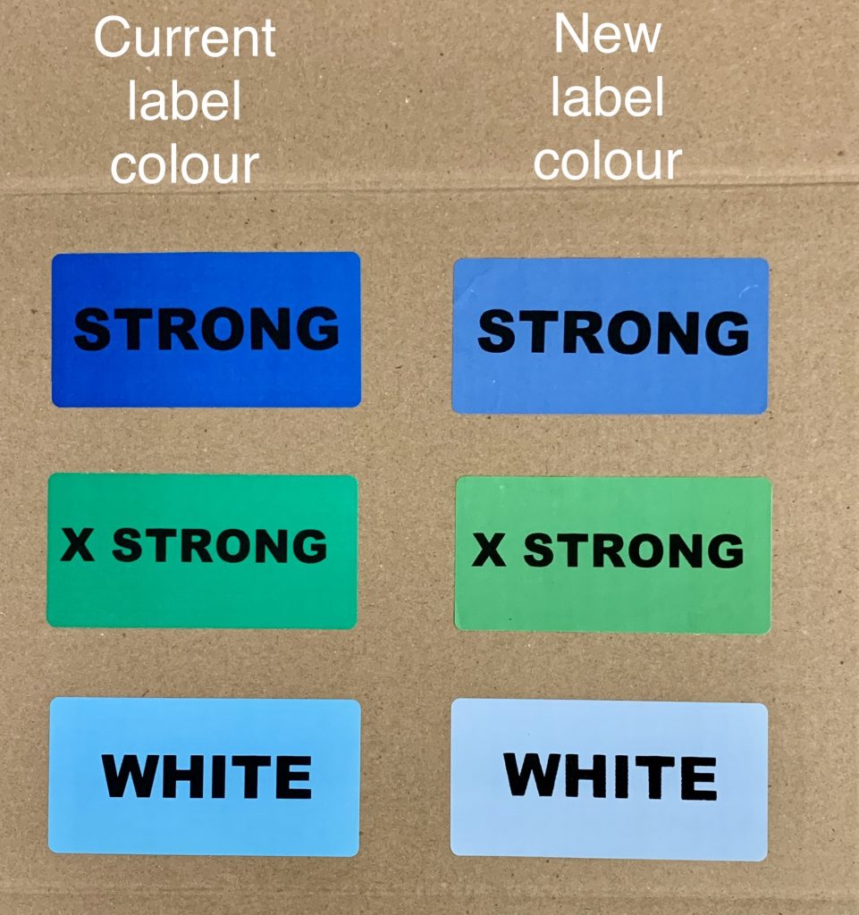 label colour